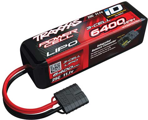 6400mAh 11.1v 3-Cell 25C LiPo Battery